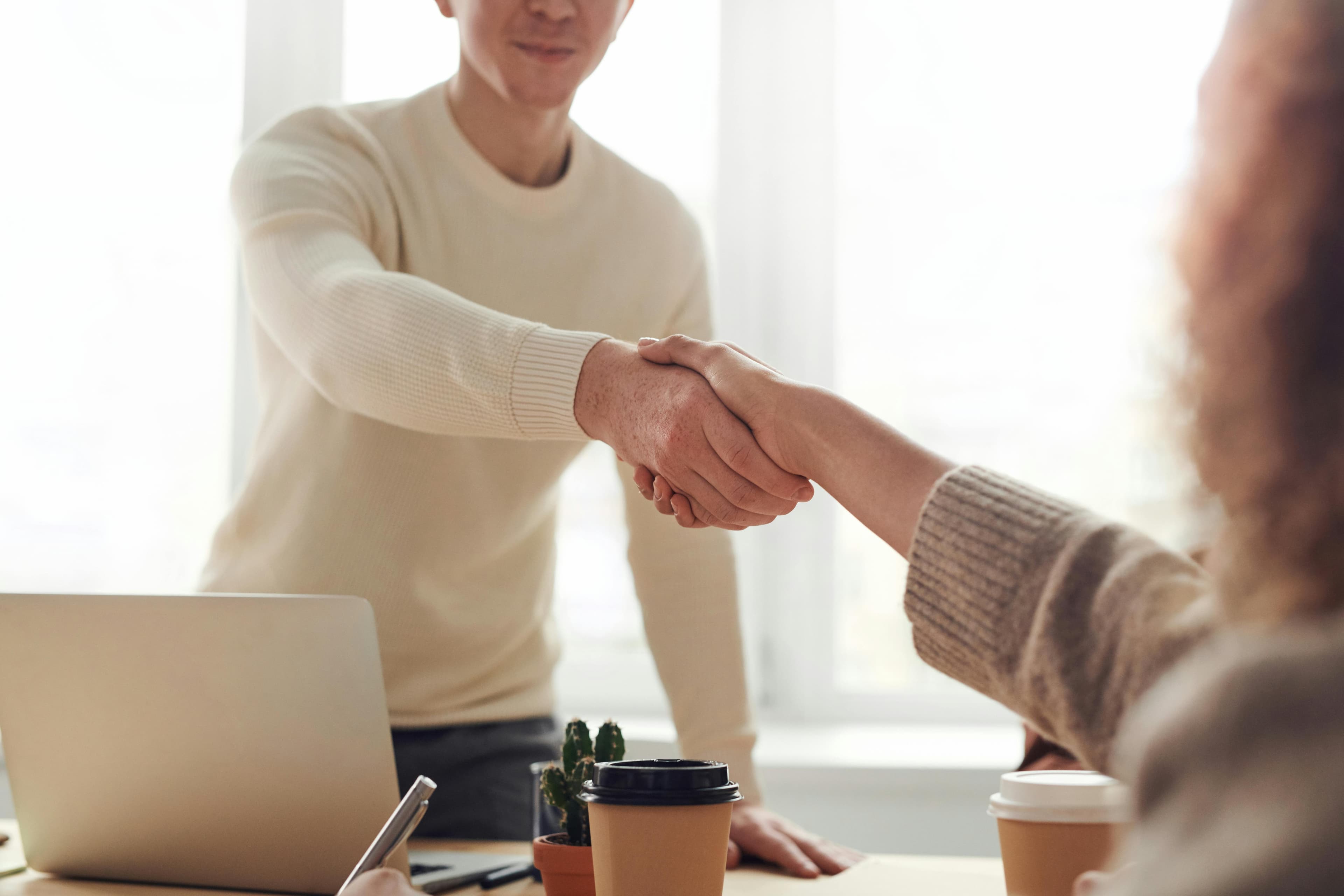 Business handshake